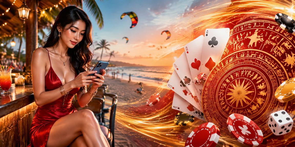 Không khí lễ hội trò chơi bài tại Mũi Né – người dùng tham gia khuyến mãi cuối tuần